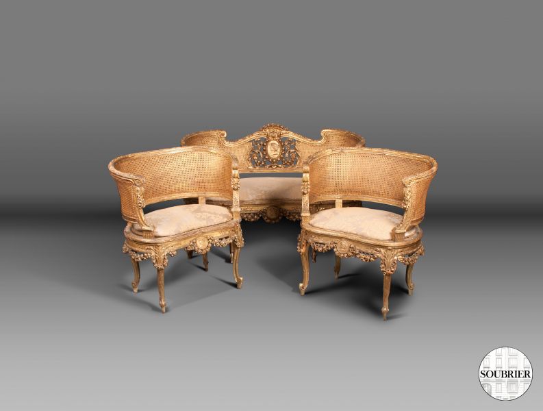 Fauteuils Corbeille Rococo Soubrier Louer Si Ges Fauteuil Xviiie