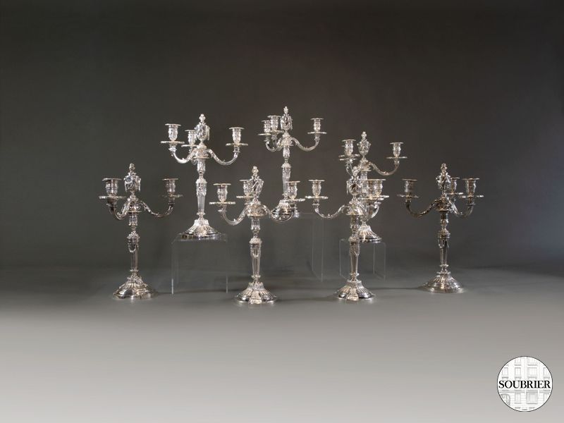 Seven candelabras